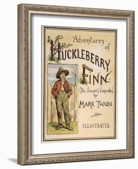 Huck Finn, 1885-Edward Windsor Kemble-Framed Giclee Print