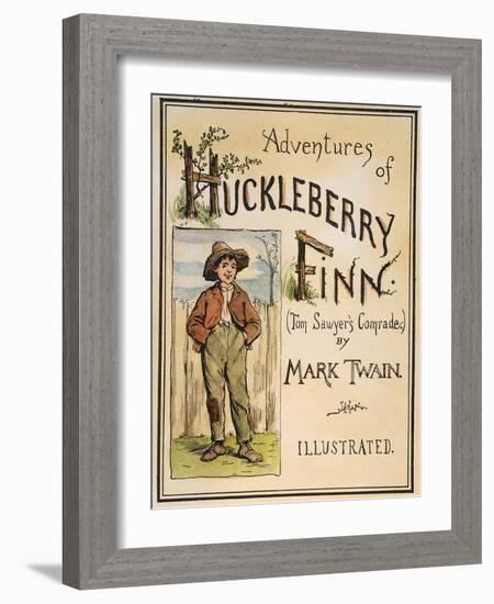 Huck Finn, 1885-Edward Windsor Kemble-Framed Giclee Print