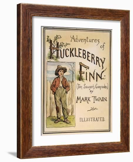 Huck Finn, 1885-Edward Windsor Kemble-Framed Giclee Print