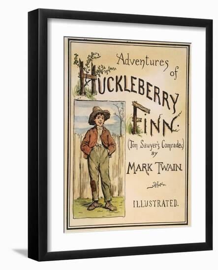 Huck Finn, 1885-Edward Windsor Kemble-Framed Giclee Print