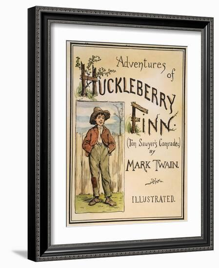 Huck Finn, 1885-Edward Windsor Kemble-Framed Giclee Print