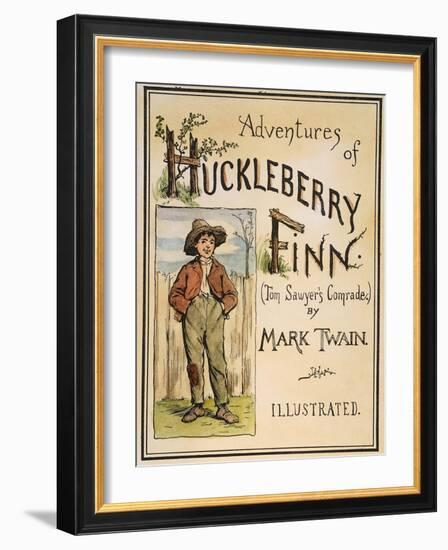 Huck Finn, 1885-Edward Windsor Kemble-Framed Giclee Print