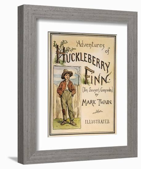 Huck Finn, 1885-Edward Windsor Kemble-Framed Premium Giclee Print