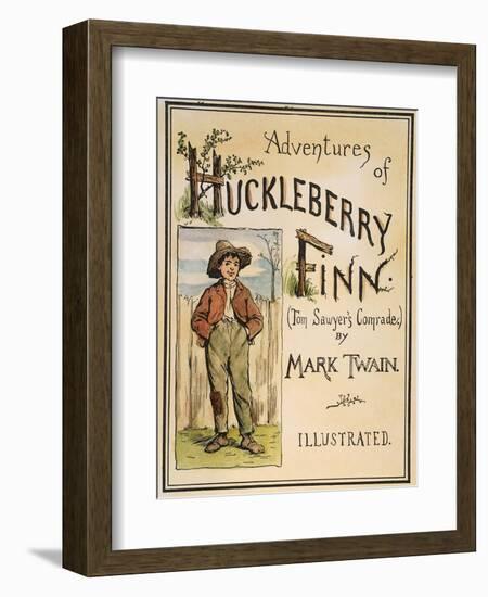 Huck Finn, 1885-Edward Windsor Kemble-Framed Premium Giclee Print