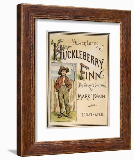 Huck Finn, 1885-Edward Windsor Kemble-Framed Premium Giclee Print