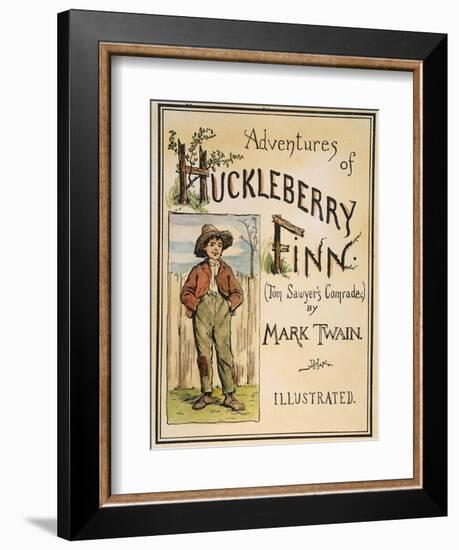 Huck Finn, 1885-Edward Windsor Kemble-Framed Premium Giclee Print