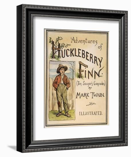 Huck Finn, 1885-Edward Windsor Kemble-Framed Premium Giclee Print