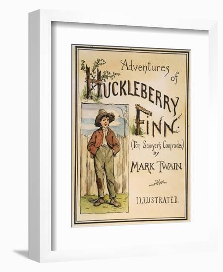 Huck Finn, 1885-Edward Windsor Kemble-Framed Giclee Print