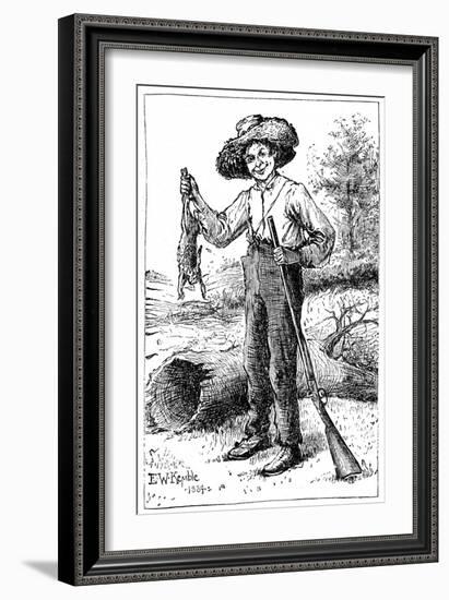 Huckleberry Finn, 1884-Chatto & Windus-Framed Premium Giclee Print