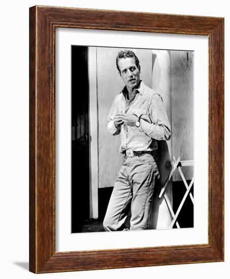 Hud, Paul Newman, 1963-null-Framed Photo