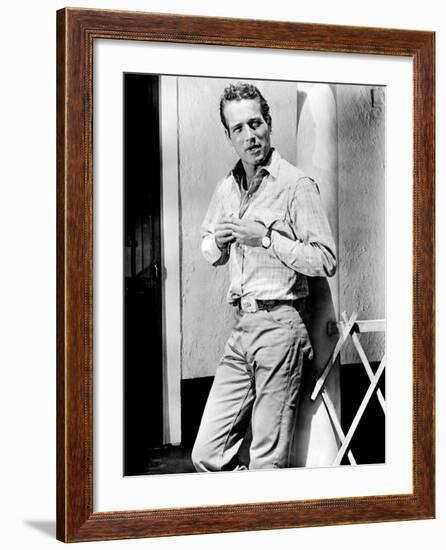 Hud, Paul Newman, 1963-null-Framed Photo