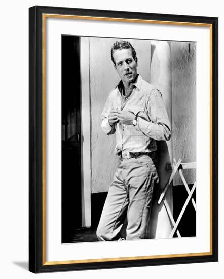 Hud, Paul Newman, 1963-null-Framed Photo