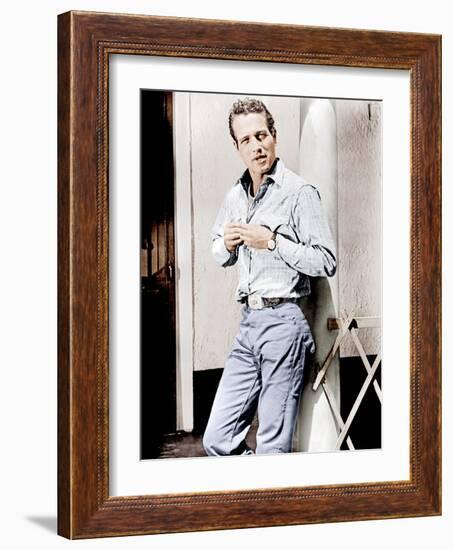 Hud, Paul Newman, 1963-null-Framed Photo