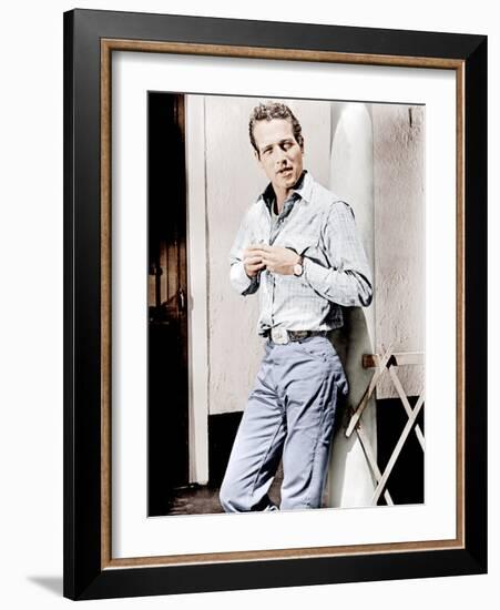 Hud, Paul Newman, 1963-null-Framed Photo