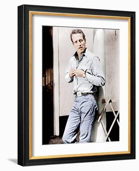 Hud, Paul Newman, 1963-null-Framed Photo