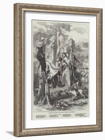 Hudibras and Ralpho in the Stocks-Sir John Gilbert-Framed Giclee Print