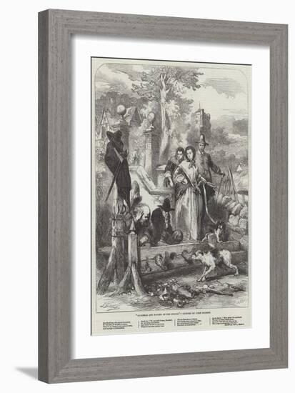 Hudibras and Ralpho in the Stocks-Sir John Gilbert-Framed Giclee Print
