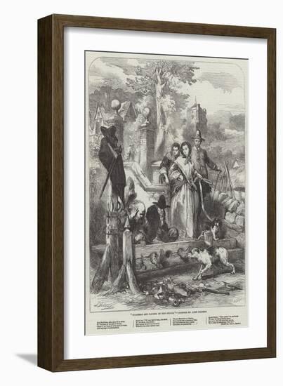 Hudibras and Ralpho in the Stocks-Sir John Gilbert-Framed Giclee Print