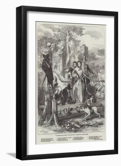 Hudibras and Ralpho in the Stocks-Sir John Gilbert-Framed Giclee Print