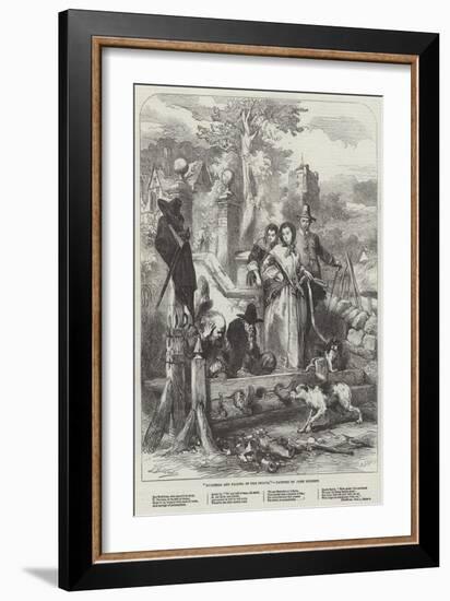 Hudibras and Ralpho in the Stocks-Sir John Gilbert-Framed Giclee Print