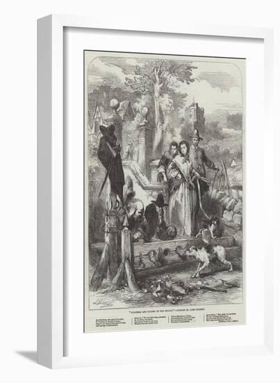 Hudibras and Ralpho in the Stocks-Sir John Gilbert-Framed Giclee Print