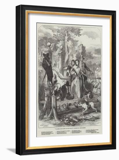 Hudibras and Ralpho in the Stocks-Sir John Gilbert-Framed Giclee Print