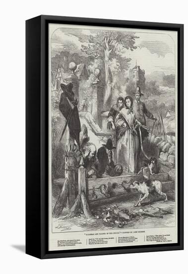 Hudibras and Ralpho in the Stocks-Sir John Gilbert-Framed Premier Image Canvas