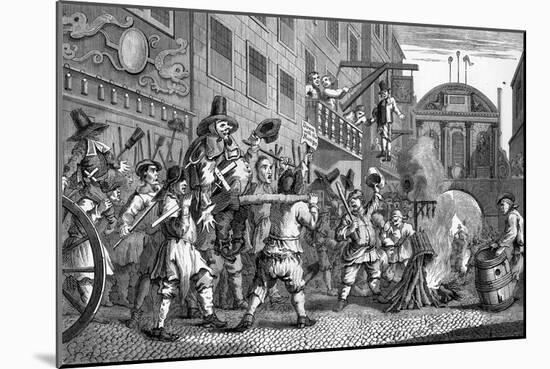 Hudibras by William Hogarth-William Hogarth-Mounted Giclee Print