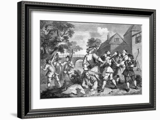 Hudibras by William Hogarth-William Hogarth-Framed Giclee Print