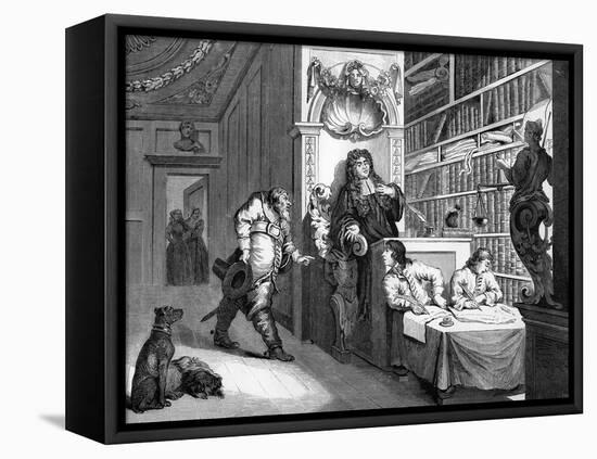 Hudibras by William Hogarth-William Hogarth-Framed Premier Image Canvas