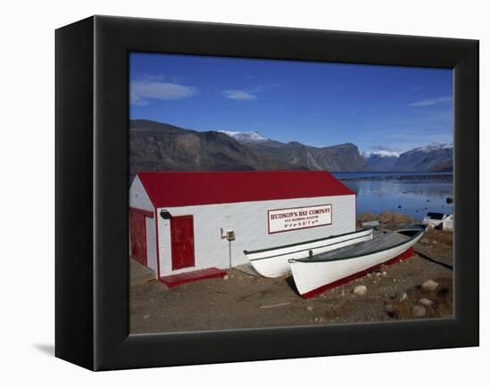 Hudson Bay Company Building, Pangnitung, Baffin Island, Canadian Arctic, Canada, North America-Alison Wright-Framed Premier Image Canvas