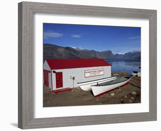 Hudson Bay Company Building, Pangnitung, Baffin Island, Canadian Arctic, Canada, North America-Alison Wright-Framed Photographic Print