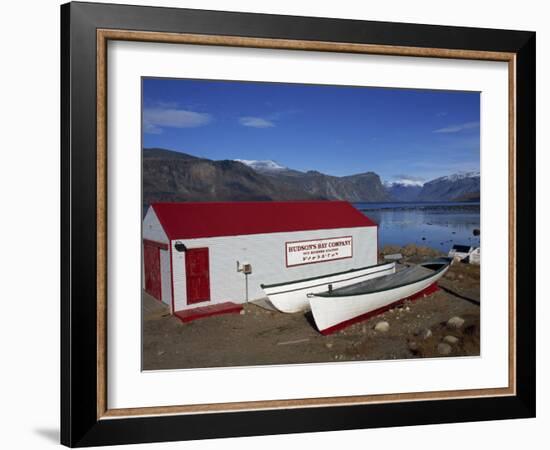 Hudson Bay Company Building, Pangnitung, Baffin Island, Canadian Arctic, Canada, North America-Alison Wright-Framed Photographic Print