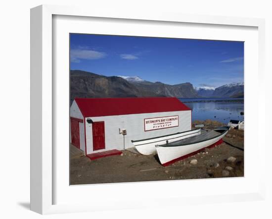 Hudson Bay Company Building, Pangnitung, Baffin Island, Canadian Arctic, Canada, North America-Alison Wright-Framed Photographic Print