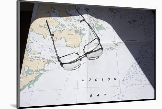 Hudson Bay Marine Chart, Canada-Paul Souders-Mounted Photographic Print