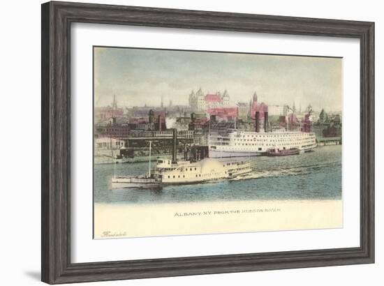 Hudson River at Albany, New York-null-Framed Art Print