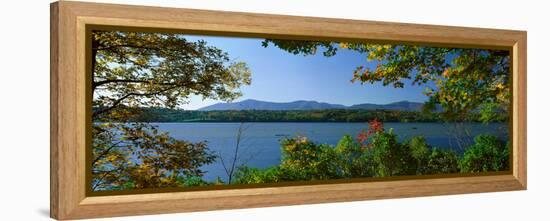 Hudson River in Autumn, Rhinebeck, New York-null-Framed Stretched Canvas