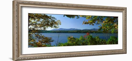 Hudson River in Autumn, Rhinebeck, New York-null-Framed Photographic Print
