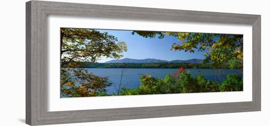 Hudson River in Autumn, Rhinebeck, New York-null-Framed Photographic Print