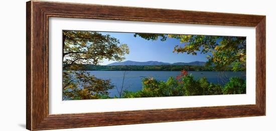 Hudson River in Autumn, Rhinebeck, New York-null-Framed Photographic Print