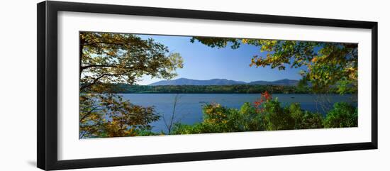 Hudson River in Autumn, Rhinebeck, New York-null-Framed Photographic Print