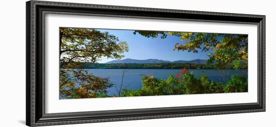 Hudson River in Autumn, Rhinebeck, New York-null-Framed Photographic Print