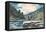 Hudson River' - Logging, 1892-Winslow Homer-Framed Premier Image Canvas