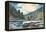 Hudson River' - Logging, 1892-Winslow Homer-Framed Premier Image Canvas