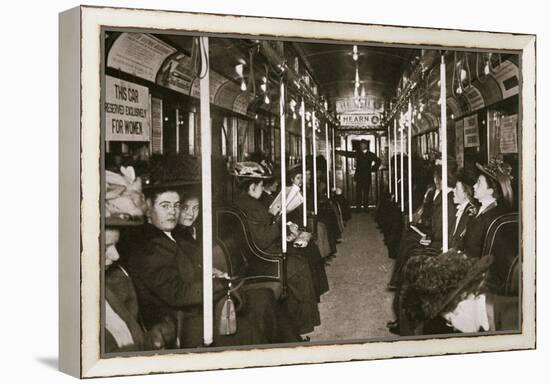 Hudson River subway train, New York, USA, c1901-Edwin Levick-Framed Premier Image Canvas