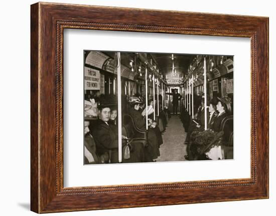 Hudson River subway train, New York, USA, c1901-Edwin Levick-Framed Photographic Print