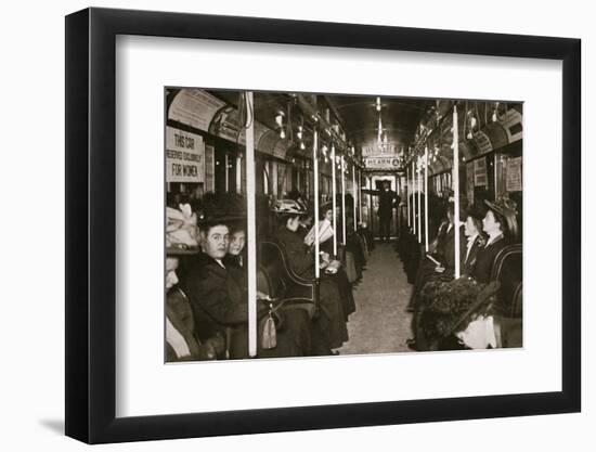 Hudson River subway train, New York, USA, c1901-Edwin Levick-Framed Photographic Print