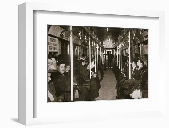 Hudson River subway train, New York, USA, c1901-Edwin Levick-Framed Photographic Print