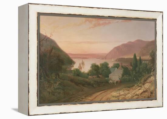 Hudson River with a Distant View of West Point, 1834-Seth Eastman-Framed Premier Image Canvas