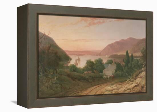 Hudson River with a Distant View of West Point, 1834-Seth Eastman-Framed Premier Image Canvas